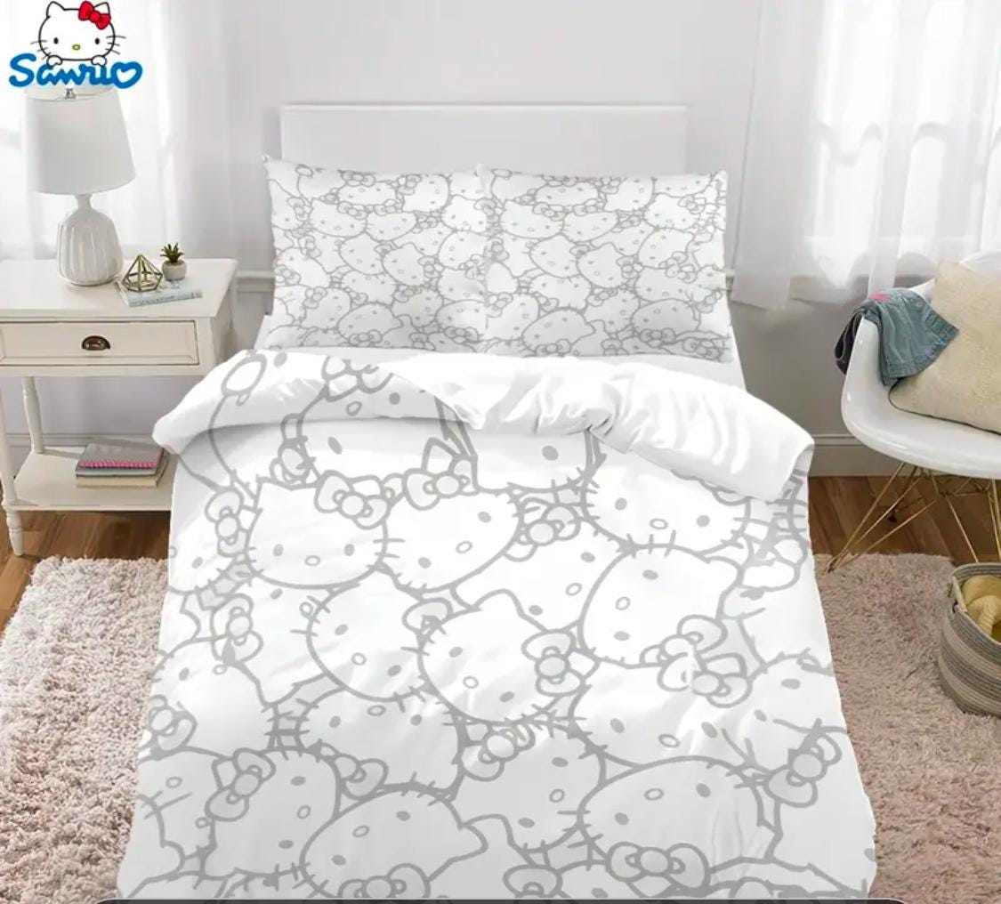 ensemble de housse de couette Sanrio Hello kitty 3 pièces